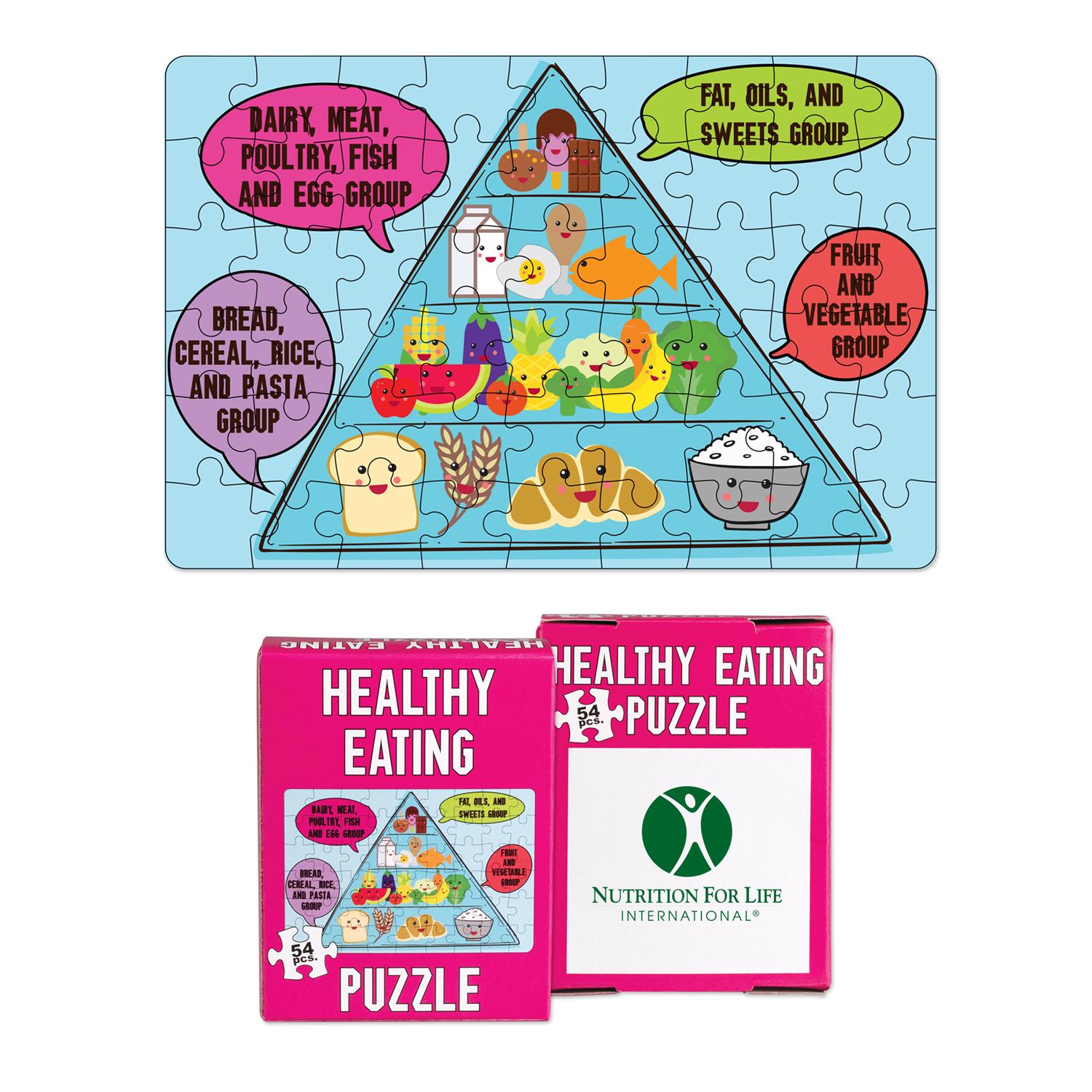 S5910X 54 Piece Mini Healthy Eating Puzzles