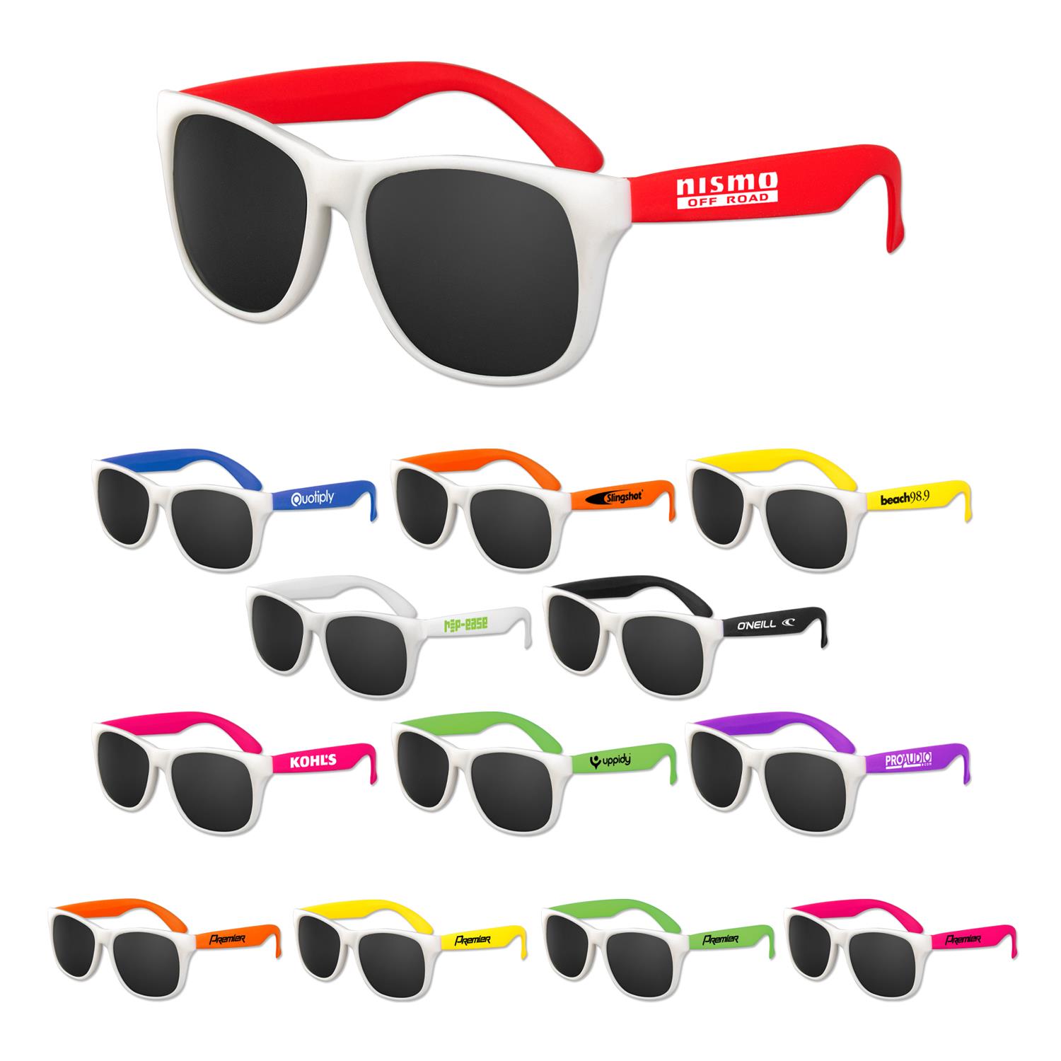 Sunwfc White Frame Classic Sunglasses 