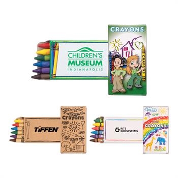 6PKCRA - 6 Pack Kids Crayons