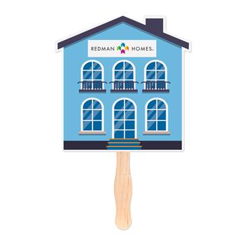 HF12 - House Shaped Hand Fan