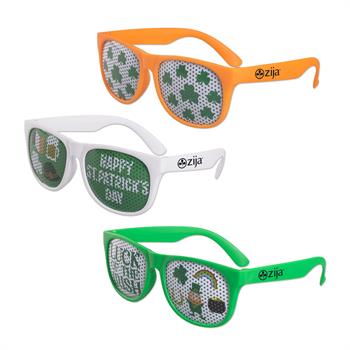 S53212X - St Patricks Day Art Pinhole Sunglasses