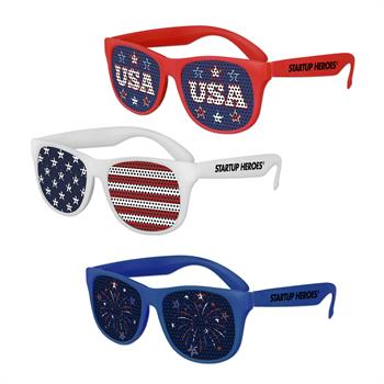 S53250X - USA Patriotic Art Pinhole Sunglasses