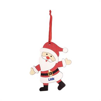 S6769X - Wooden Santa Ornament