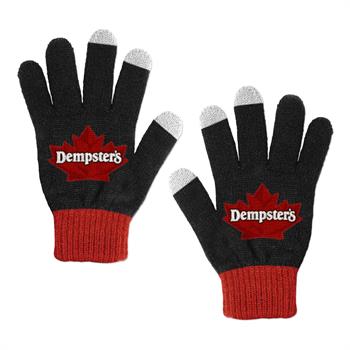 WL1822 - Knitted Custom Jacquard Touchscreen Gloves