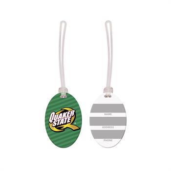 WL1851 - USA Made Oval Vinyl Luggage Tag