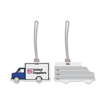 WL1857 - USA Made Truck Vinyl Luggage Tag