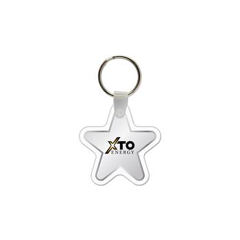 WL1874 - Star Shaped USA Made Vinyl Keychain