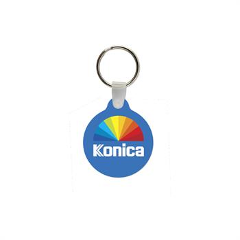 WL1881 - Circle Shaped USA Made Vinyl Keychain