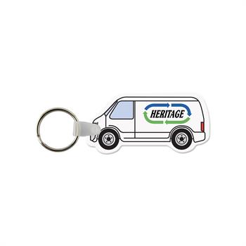 WL1886 - Sprinter Van Shaped USA Made Vinyl Keychain