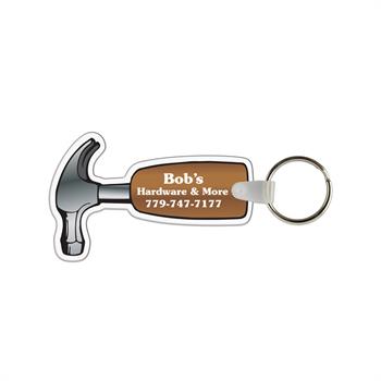 WL1888 - Hammer Shaped USA Made Vinyl Keychain