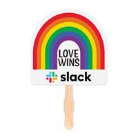 Rainbow Shaped Hand Fan