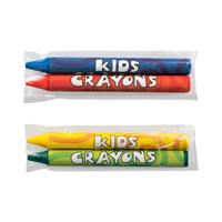 2 Pack Blank Cello Wrapped Crayons