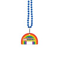 USA Made 1/8" Rainbow Vinyl Medallion Beads